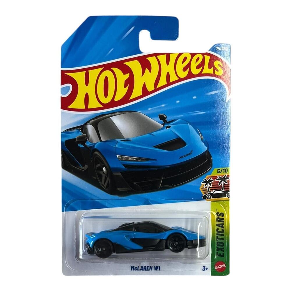 Hot Wheels 2026 Case C McLaren W1 Blue Exoticars - Long Card Series 74/250